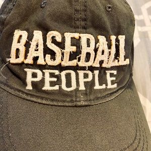 New! With tags. We people, Woman’s. “Baseball people“. Hat. one size fits all